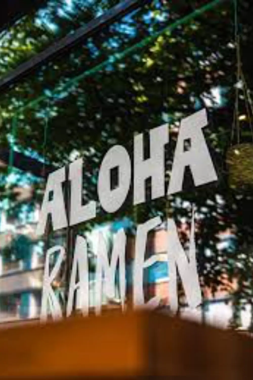Aloha Ramen infonäyttö