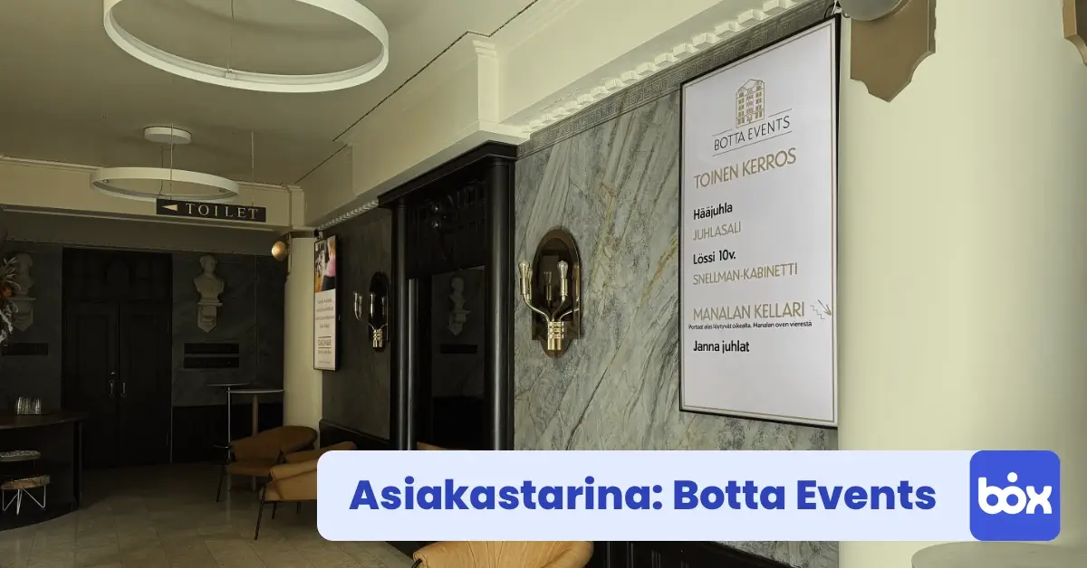 InfoBox kokemuksia: Botta Events