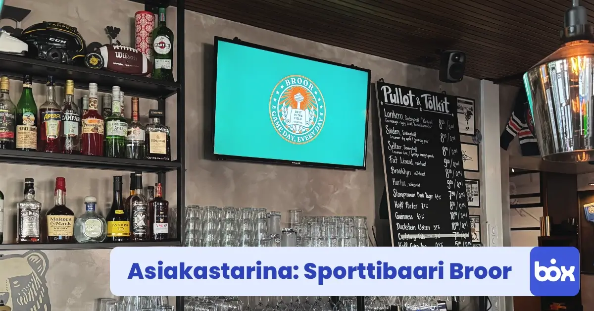 InfoBox kokemuksia: Sporttibaari Broor