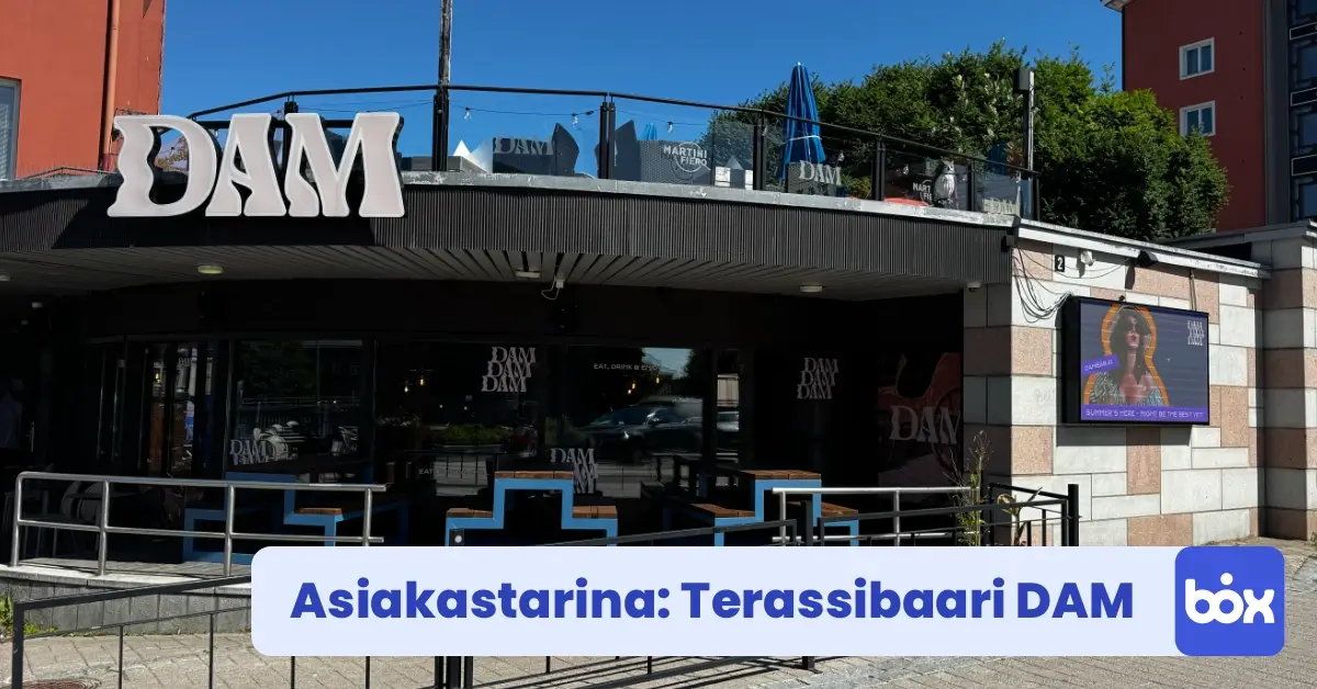 InfoBox kokemuksia: Terassibaari DAM
