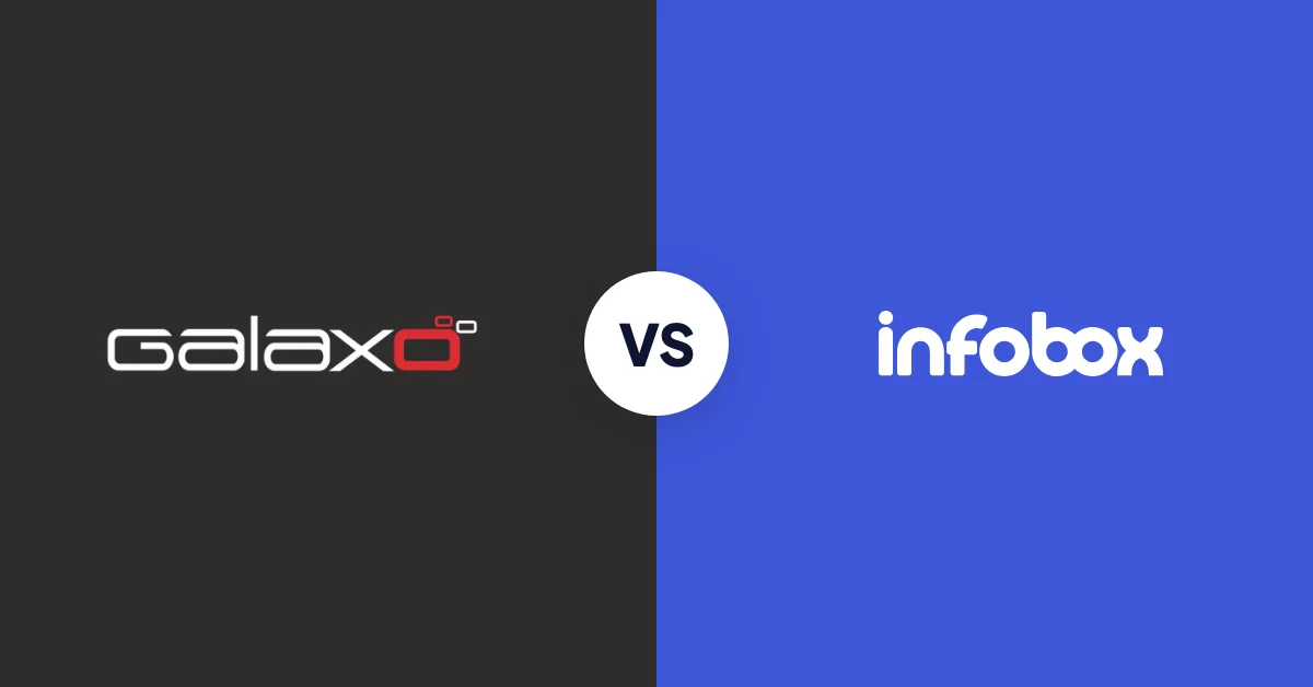 Galaxo (ent. Fisplay) vs InfoBox: laitepaketti vai pilviohjelmisto?