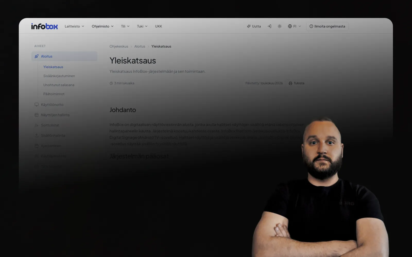 InfoBoxin perustaja Kasper Välimäki