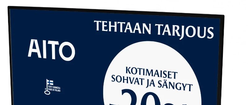 Infonäyttö huonekaluliikkeeseen InfoBox