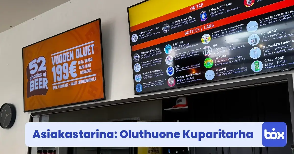 Referenssi: Oluthuone Kuparitarha