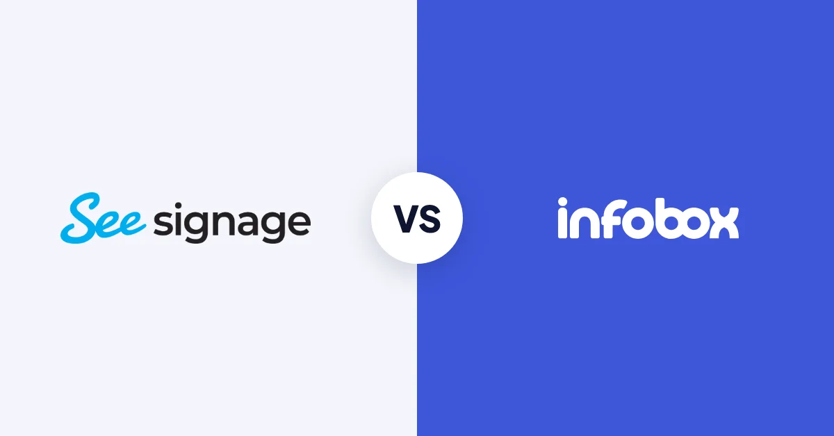 SeeSignage vs InfoBox: ketjun täyspaketti vai pk-alusta?