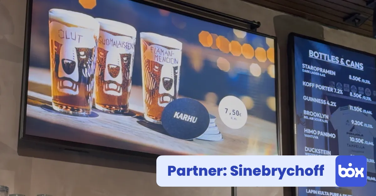 InfoBox and Sinebrychoff Partner Up
