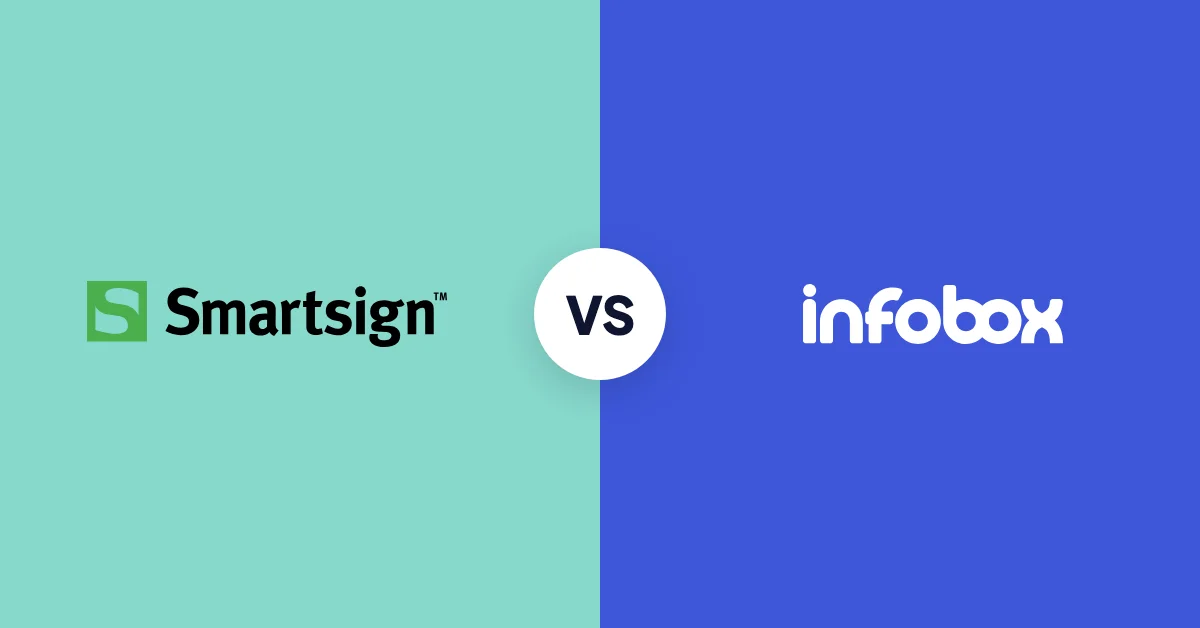 Smartsign vs InfoBox: mitä infonäyttöohjelmisto maksaa?