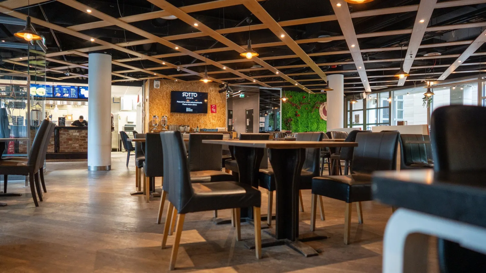 InfoBox kokemuksia: Sotto Pizzeria – Yhdeksän ravintolaa, 29 näyttöä ja menu, joka elää