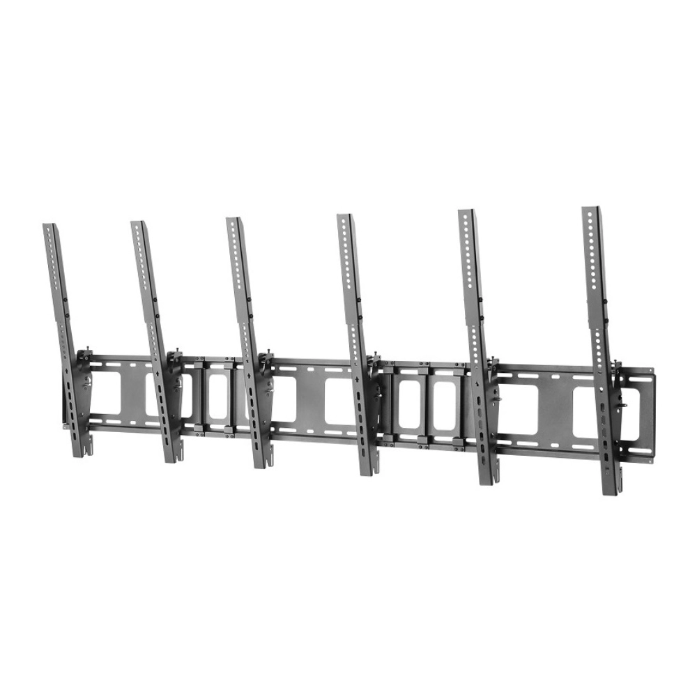 Neomounts seinäteline kolmelle näytölle, pysty 40-52" (NS-WMB300PBLACK)
