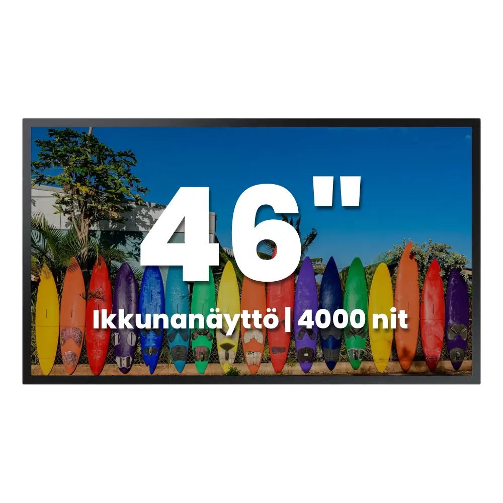 Samsung ikkunanäyttö, 46" 4000 nit 24/7 (OM46B)