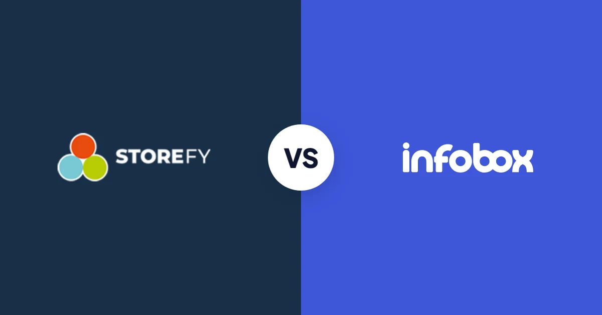 Storefy vs InfoBox: täyspaketti vai pilviohjelmisto?