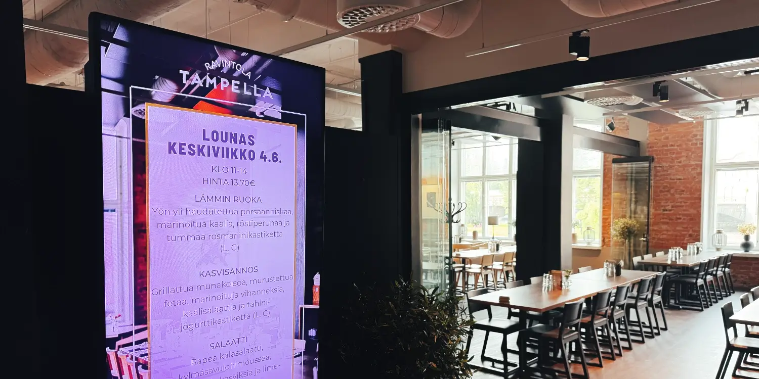 InfoBox - Restaurant Tampella case study
