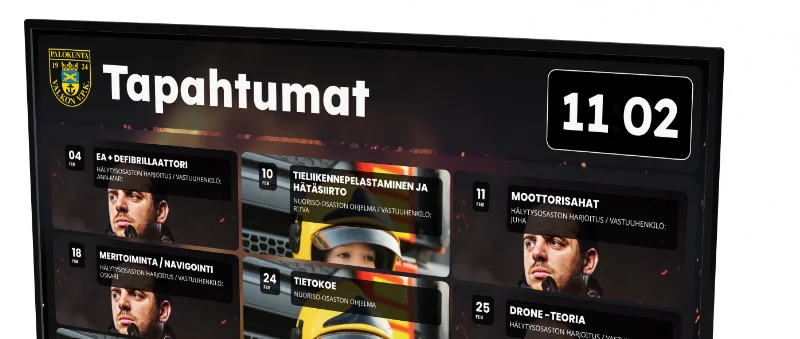 VPK infonäyttö tapahtumat